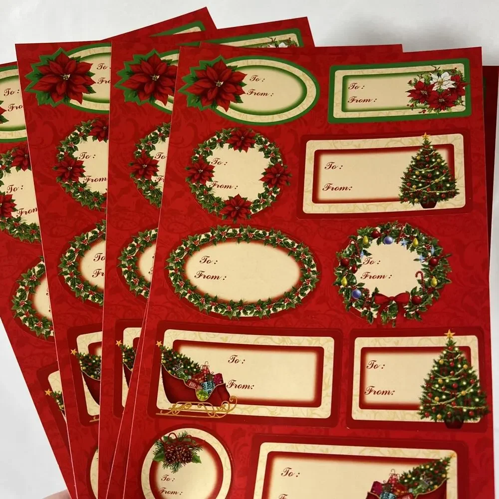 Vintage & Modern Christmas Gift Stickers Tags Labels 250+ Bears Cats Santa +more
